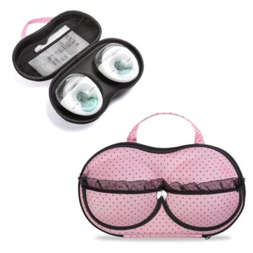 Pink Wearable Breast Pump Bag for Breastfeeding Working Moms, Case for Wireless Pumps - Mini Breastpump Bag Pouch, Hands Free Breast Pump Storage Bag Outdoor