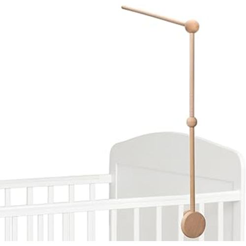 Baby Crib Mobile Arm, NICEMER Wooden Mobile Arm for Crib, 31 Inches Mobile Hanger for Crib Baby Boy & Girl Nursery Decor