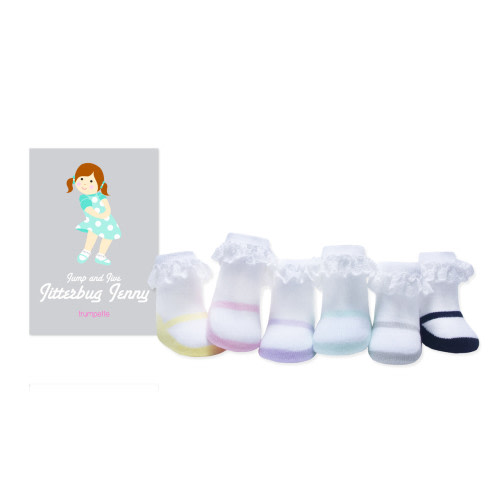 Jump & Jive Jitterbug Jenny's  Infant Socks, 6 Pack