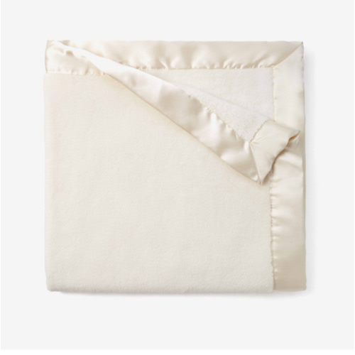 Cream Coral Fleece Baby Stroller Blanket – Elegant Baby
