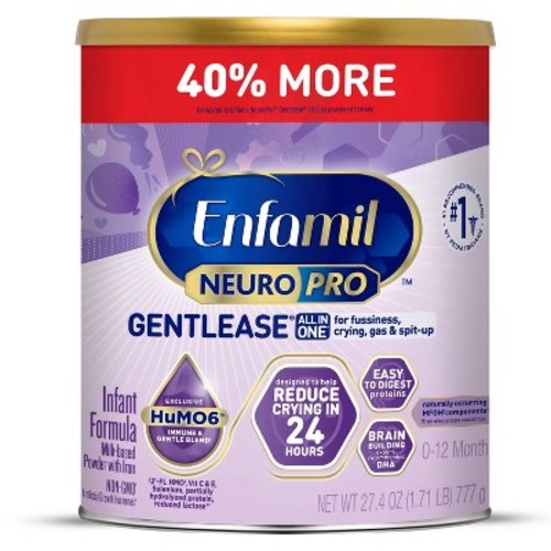 Enfamil NeuroPro Gentlease Powder Infant Formula, Size: 27.4oz