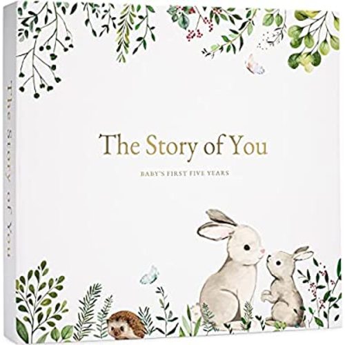 Keepsake Baby Memory Book for Baby Boy or Girl – Timeless Baby First 5 Year Baby Book – A Milestone Book to Record Every Event from Birth to Age 5 – Gender Neutral Baby Journal Scrapbook Photo Album