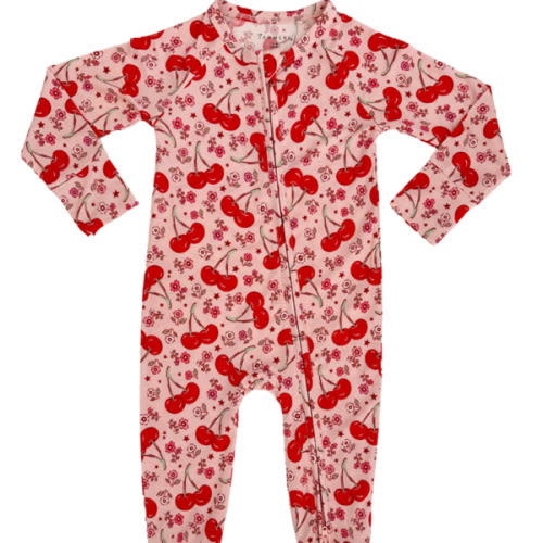 Cherry Sweet Zipper Romper – In my Jammers