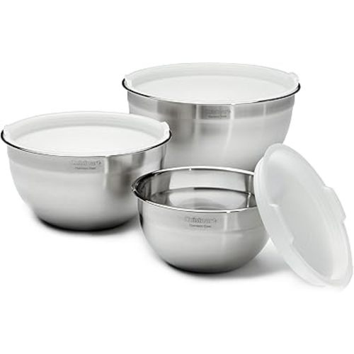 Cuisinart Mixing Bowl Set, Stainless Steel, 3-Piece, CTG-00-SMB