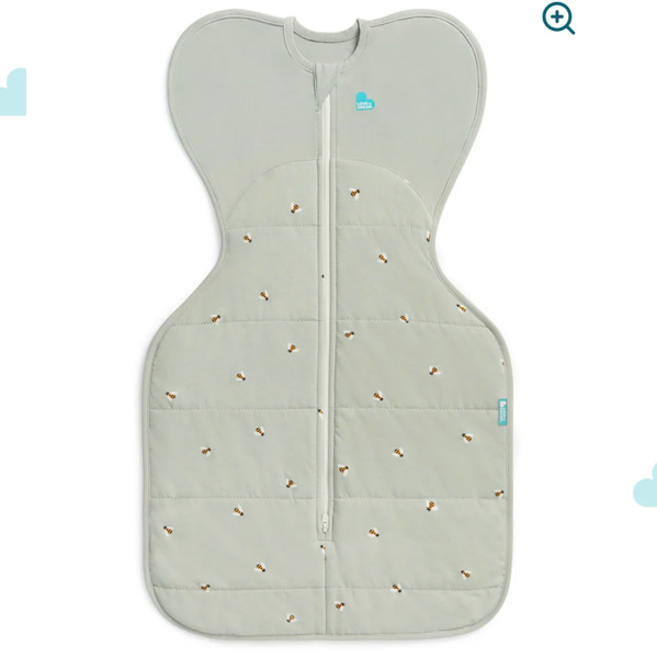 Swaddle Up™ 2.5 TOG Cotton Olive Bees