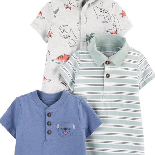 Simple Joys by Carter's baby-boys 3-pack Rompers