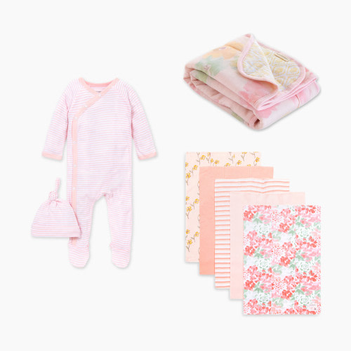 Burt's Bees Baby Welcome to the World Bundle - Pink, 0-3M