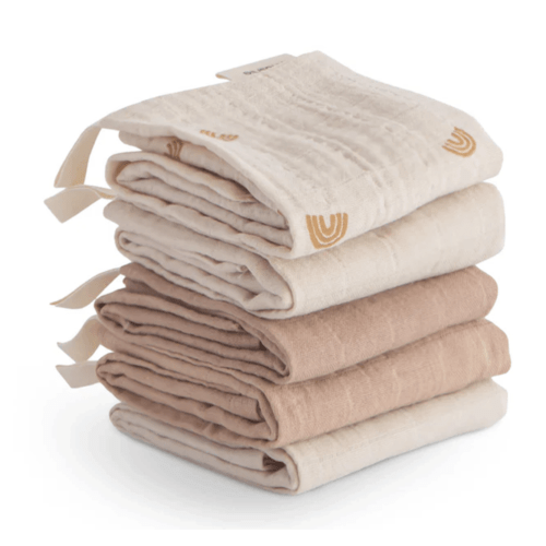 Muslin Cotton Washcloth (5 Pack)