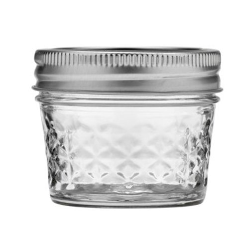 Ball Regular Mouth 4oz Quilted Pint Mason Jars, 12 Count