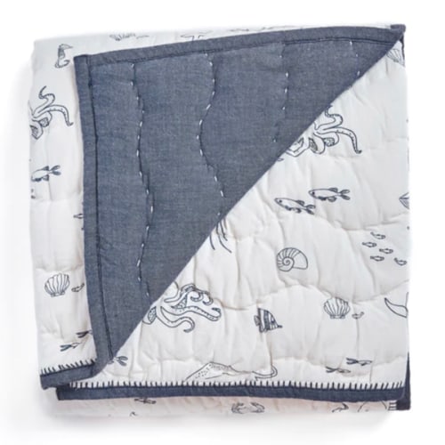 Pehr Chambray Blanket | Aquatic Life