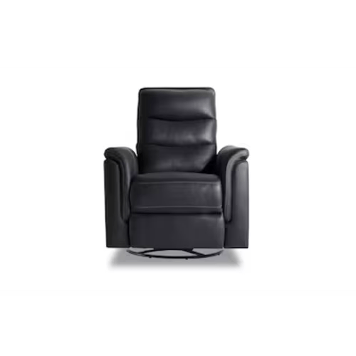 Forte Charcoal Power Gliding Recliner with USB Port