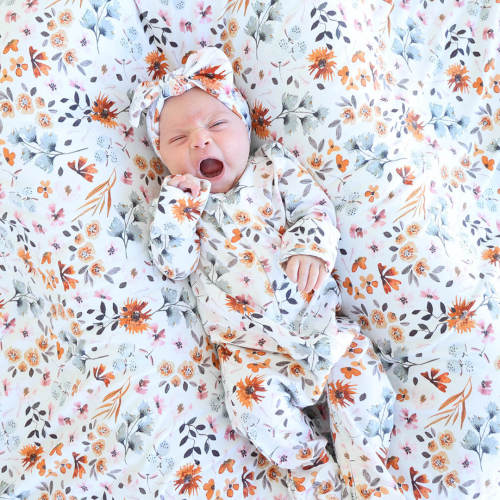Lorelai's Floral Zipper Footie