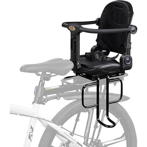 Rear Child Bike Seat, Rear Kid Bike Seat, Toddler Bike Seat for Adult Bikes for Baby Ages 6 Months to 6 Years
