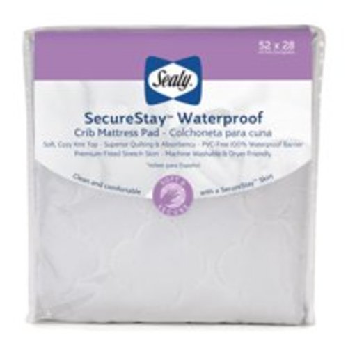 Sealy SecureStay Waterproof Crib Mattress Pad