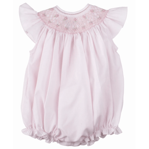 Feltman Brothers Pearl Flower Fly Sleeve Bubble | Pink | 3 months