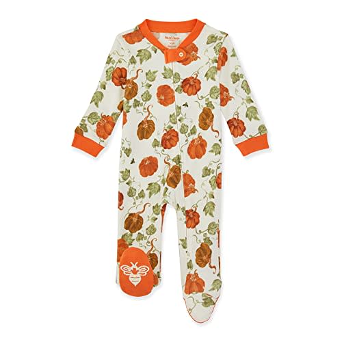 Burt's Bees Baby Boys' Sleep & Play PJs, 100% Organic Cotton One-Piece Zip Front Jumpsuit, Baby Boys Footie Pajamas & PJs