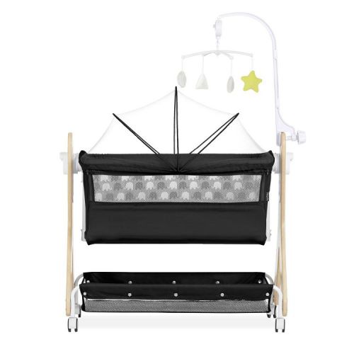 Dream On Me Horton Bassinet and Bedside Sleeper, Black