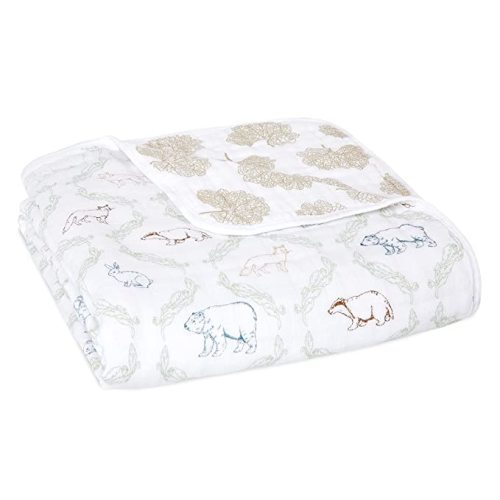 aden + anais Essentials Dream Blanket, Muslin Baby Blankets for Girls & Boys, Ideal Lightweight Newborn Nursery & Crib Blanket, Harmony