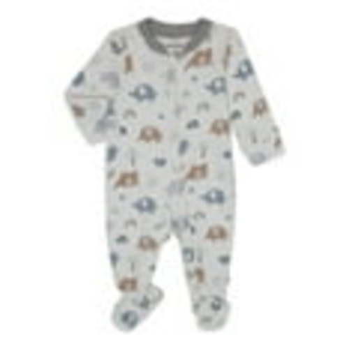 Huggies Baby Boy Alex The Elephant Printed Organic Cotton Sleep and Play, Sizes NB-9M