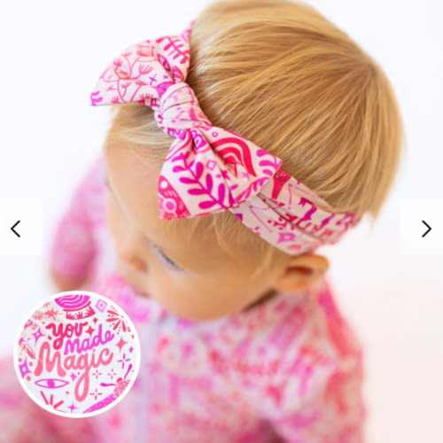 The SoftKnot Bow | Mystic Mama (Pink) – Raising Mama