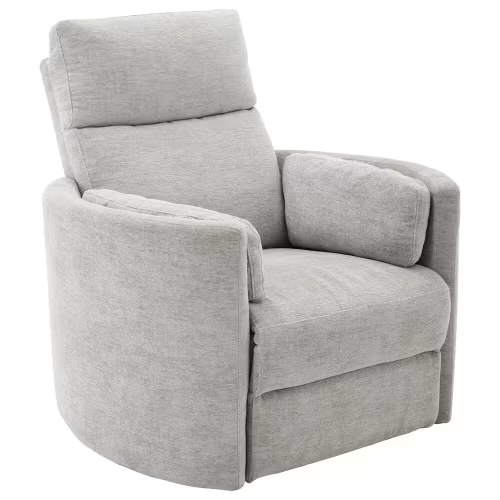 Simeon Collection Power Swivel Glider Recliner in Mineral | NFM