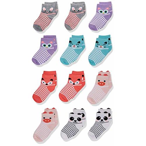 Cherokee Baby Girls' 12 Pack Shorty Ankle Socks