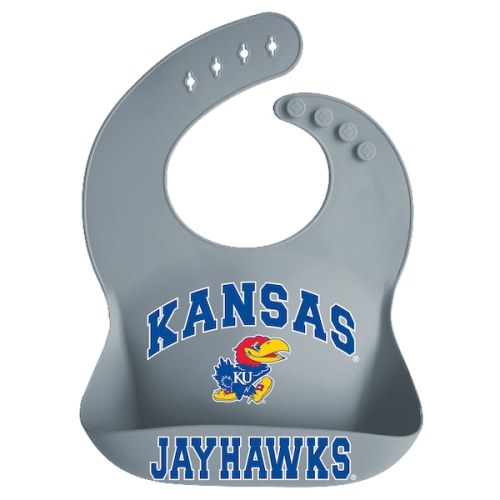 Kansas Jayhawks Garb Infant Silicone Crumb Catcher Bib