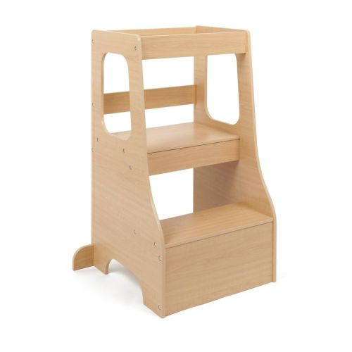 4baby Learning Tower Natural Wood Look