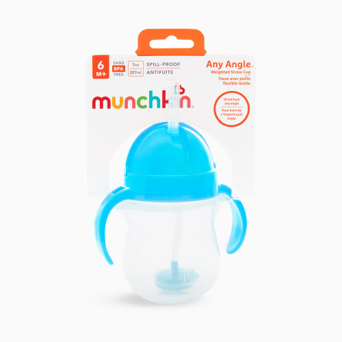 Any Angle Click Lock Weighted Straw Trainer Cup - Blue
