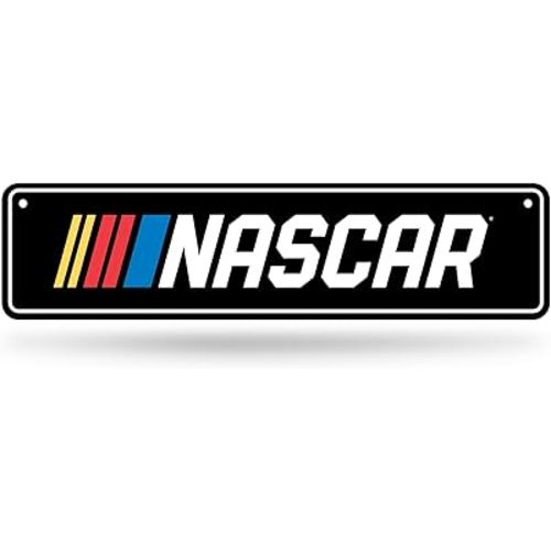 Rico Industries NASCAR Racing Metal Street Sign 4" x 15" Home Décor - Bedroom - Office - Man Cave