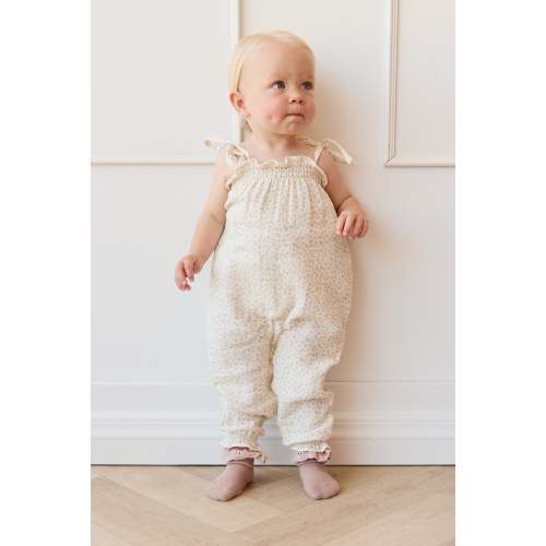 Organic Cotton Muslin Myla Jumpsuit - Pippa Pink