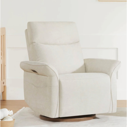 Vinca Power Swivel Nursery Glider Recliner with Power Lumbar & Headrest