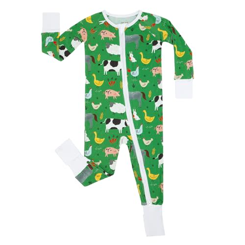 Little Sleepies Zipper Pajamas for Baby Boys & Baby Girls, Toddler Pajamas, Snug Fit, 2-Way Zipper, Plant-Derived Viscose