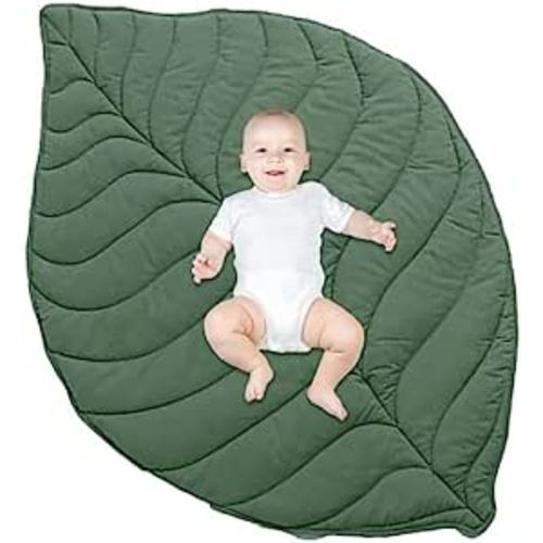Cotton Play Mat Leaf Type Floor Cushion Crawling Pad Nursery Rug Baby Activity Carpet for Kid Baby Infant Room Decoration, Photo Studio Prop : Baby