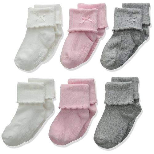 Carter's Calcetines doblados para bebé niña (paquete de 6)
