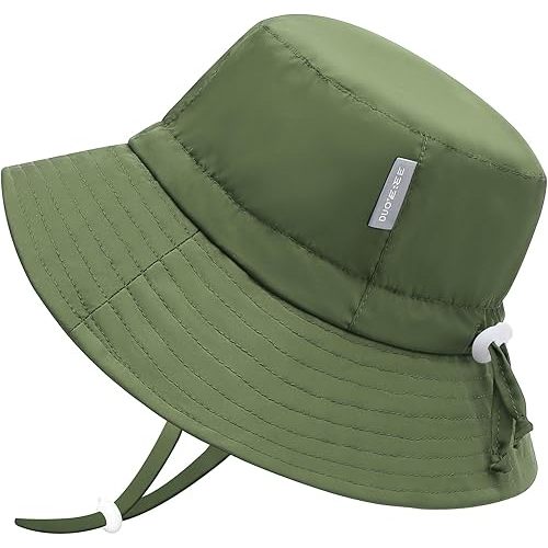 UPF 50+ Baby Sun hat Baby Bucket hat with Strings Summer Sun Protection Infant Sun hat for Kids