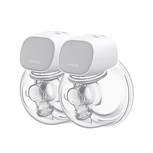 Momcozy S9 Pro Hands-Free Double Electric Portable Pump 2-Pack, Light Gray