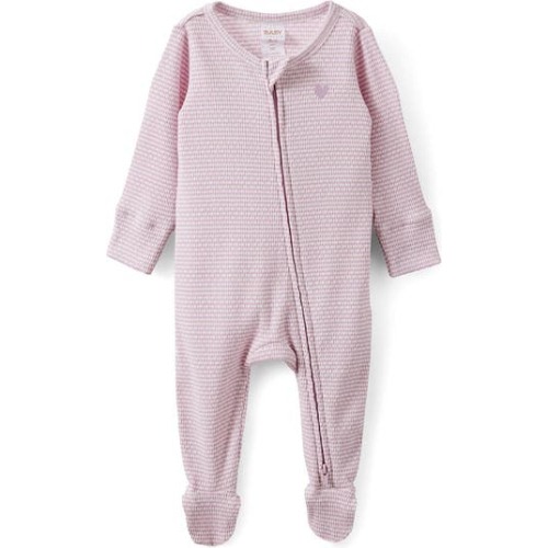Organic Pointelle Zip All In One Romper, Newborn
