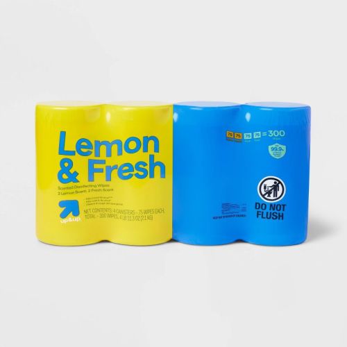 Lemon And Fresh All Purpose Disinfecting Wipes - 75ct/4pk - Up&up™