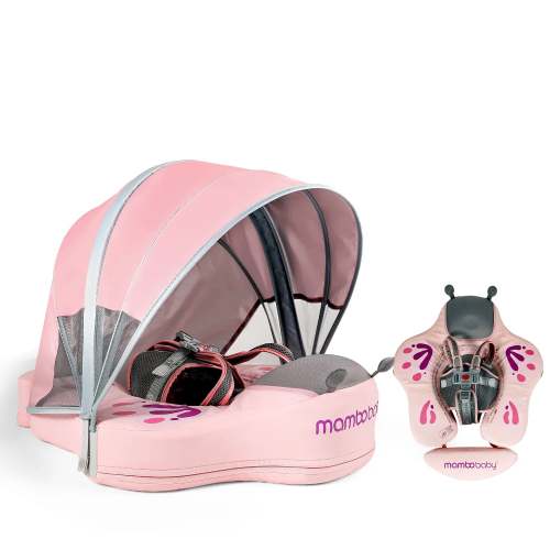 Mambobaby Pool Float Butterfly with Canopy and Tail