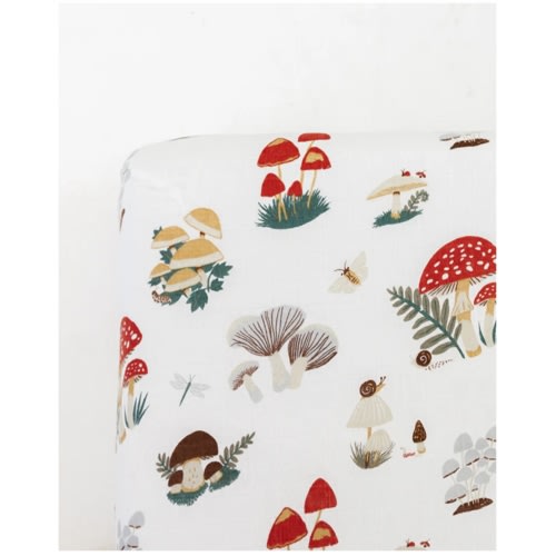 Mushroom Crib Sheet