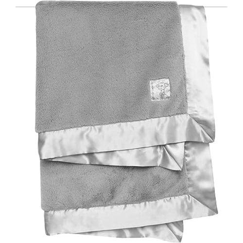 Little Giraffe Posh Mink Baby Blanket 29" x 35", Silver