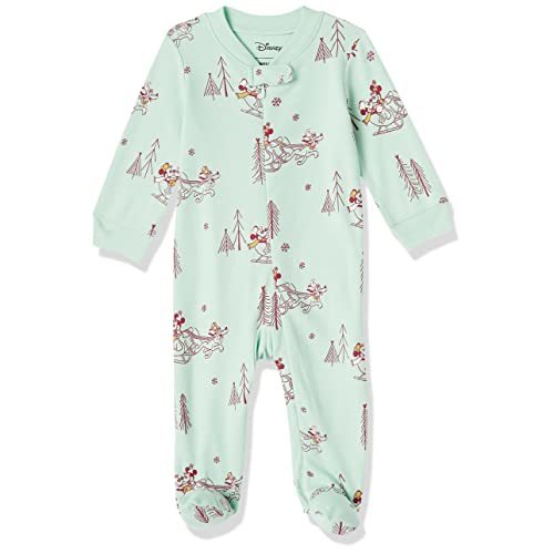 Amazon Essentials Disney | Marvel | Star Wars Unisex Babies' and Toddlers' Snug-Fit Cotton Footed Pajamas, Multipacks