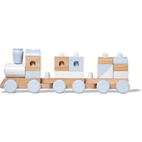 Melissa & Doug Jumbo Stacking Train - Natural