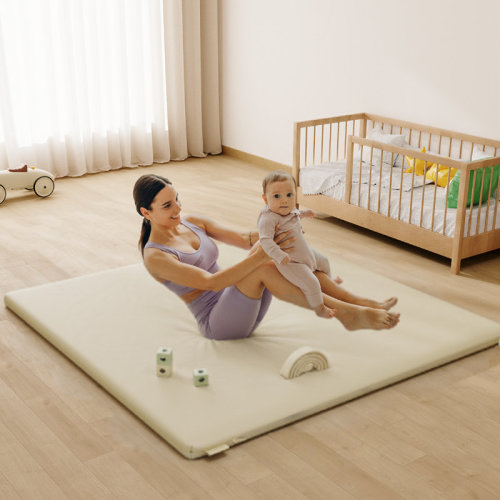 Baby Play Mat For Floor - COLOR IVORY