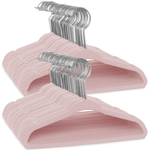 Casafield 11" Velvet Non-Slip Baby Clothing Hangers | Wayfair