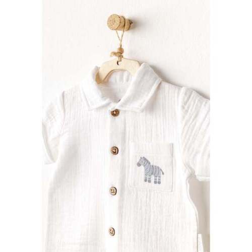 Little King Zebra Pants Outfit, Grey - Andy Wawa | Maisonette