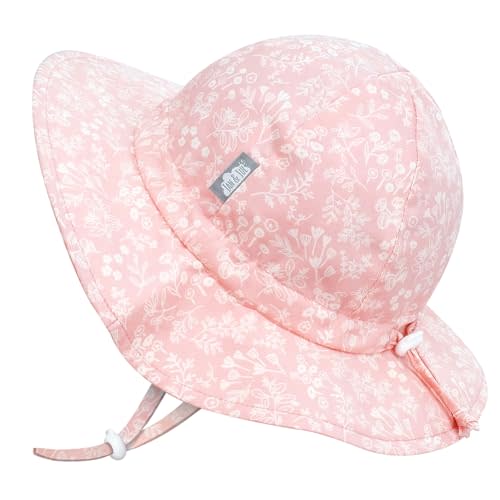 JAN & JUL Adjustable Cotton Floppy Sun Hat with 50+ UPF Protection for Girls