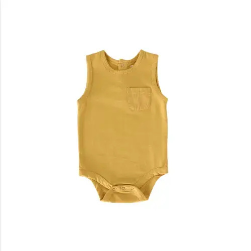 Tank One-Piece 0-3 mos. in Soft Marigold