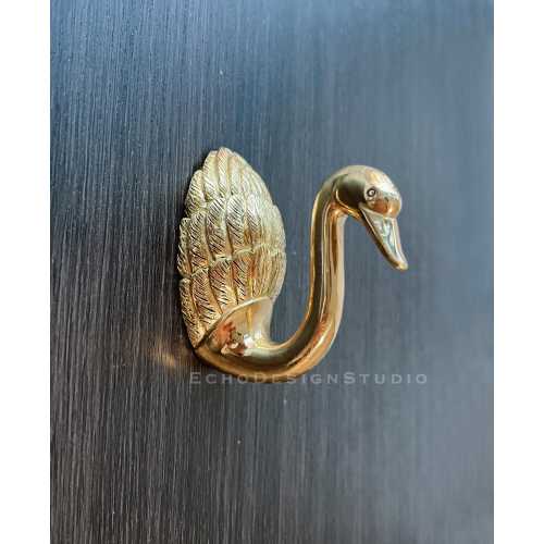 Swan Hook Gold Metal Hanger Decorative Hanger Hook (BS-C-991)